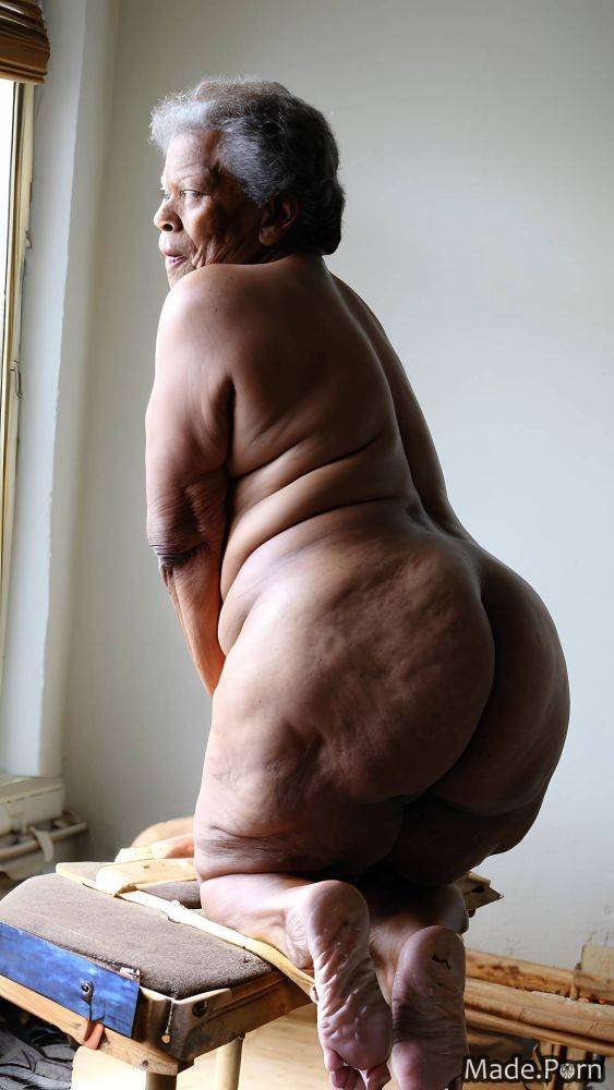 Bottomless hairy perfect body big hips barefoot pov photo AI porn - #main