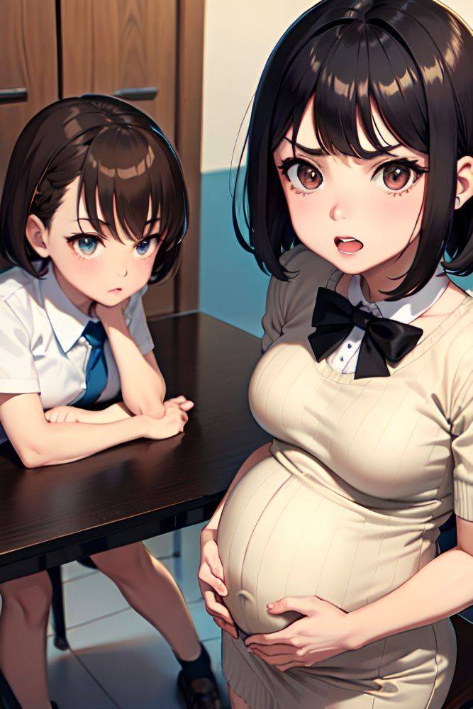 Anime Pregnant Small Tits 50s Age Angry Face Brunette Bangs Hair Style Dark Skin Vintage Wedding Close Up View Plank Schoolgirl 3680527129907343046 - AI Hentai - #main