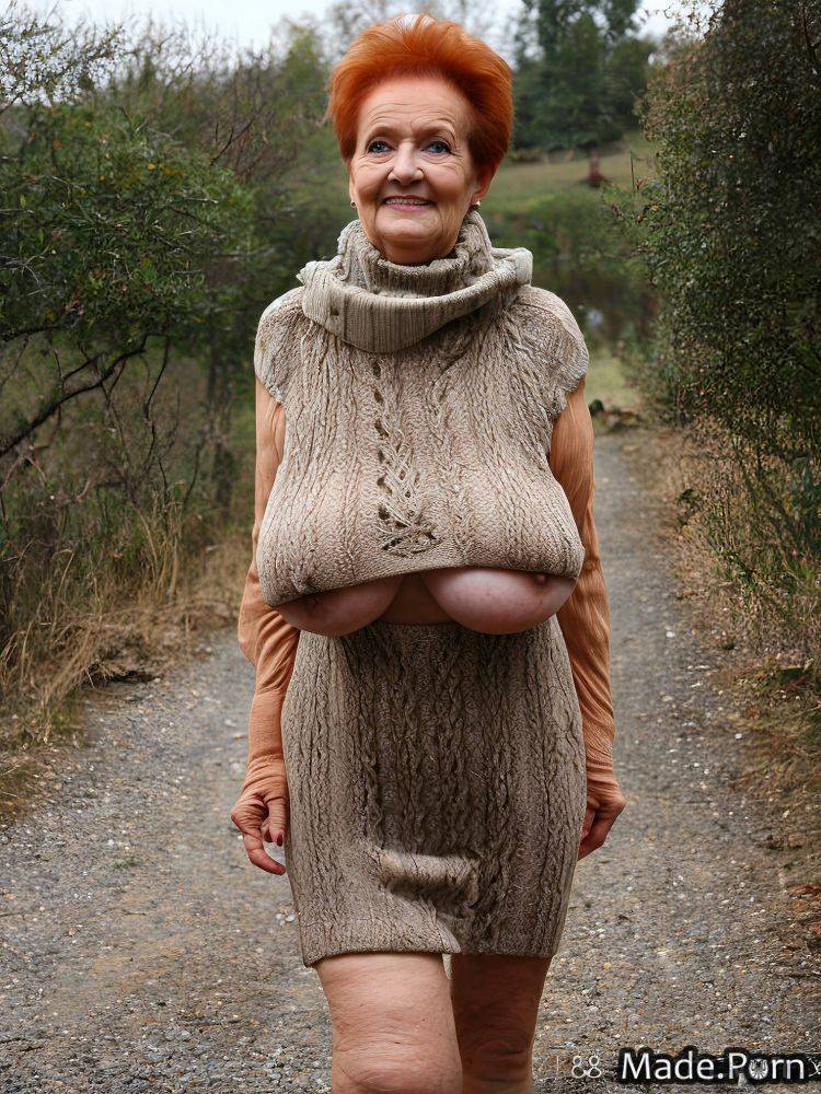Pov saggy tits sweater knitted nylon skinny corset AI porn - #main