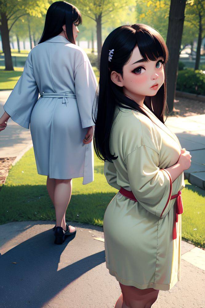 Anime Chubby Small Tits 80s Age Pouting Lips Face Black Hair Straight Hair Style Light Skin 3d Forest Back View Gaming Bathrobe 3680674019044809330 - AI Hentai - #main