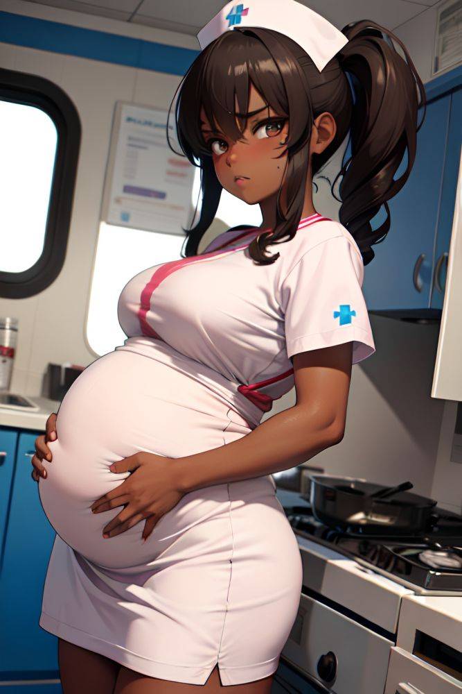Anime Pregnant Small Tits 18 Age Serious Face Brunette Messy Hair Style Dark Skin 3d Train Side View Cooking Nurse 3680704940016585871 - AI Hentai - #main