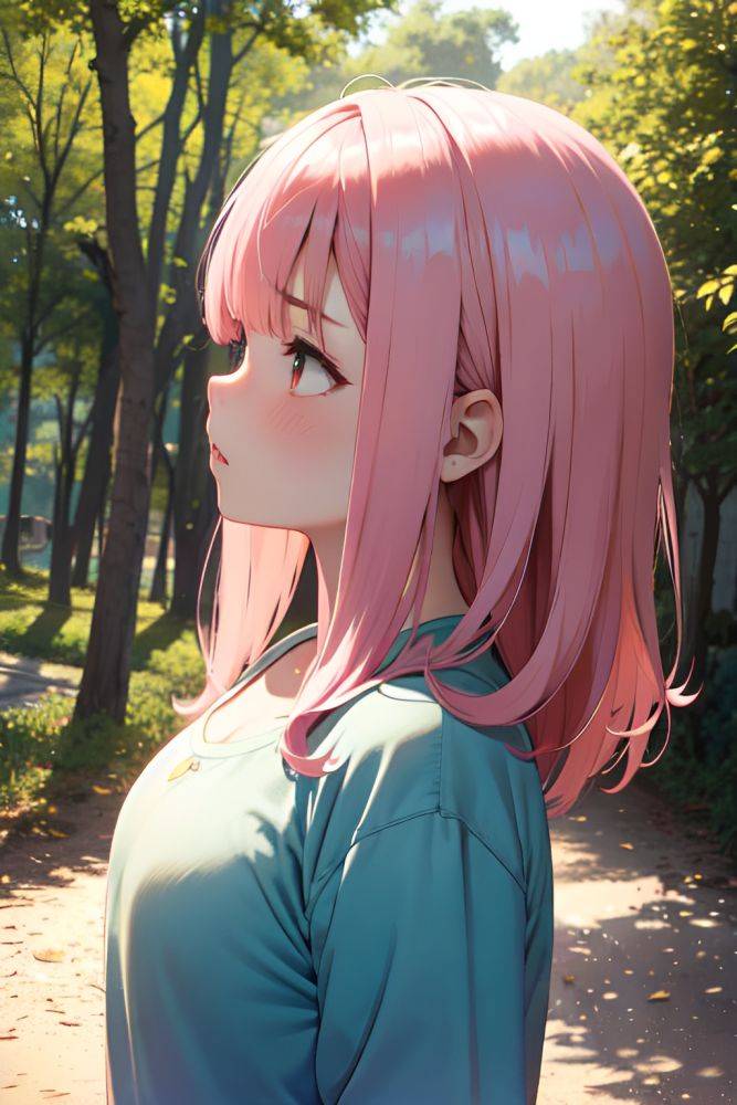 Anime Chubby Small Tits 20s Age Angry Face Pink Hair Bangs Hair Style Light Skin Warm Anime Forest Side View Cumshot Teacher 3681273165704700179 - AI Hentai - #main