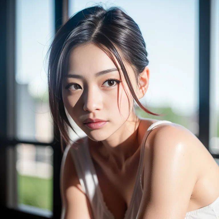 ,korean,woman,thirties,(RAW photo, best quality, masterpiece:1.1), (realistic, photo-realistic:1.2), ultra-detailed, ultra high res, physically-based rendering,short hair,braided,black hair,(adult:1.5) - #main