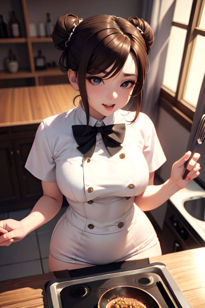 Anime Busty Small Tits 40s Age Ahegao Face Brunette Hair Bun Hair Style Light Skin 3d Bar Front View Cooking Goth 3681563076538353146 - AI Hentai - #main