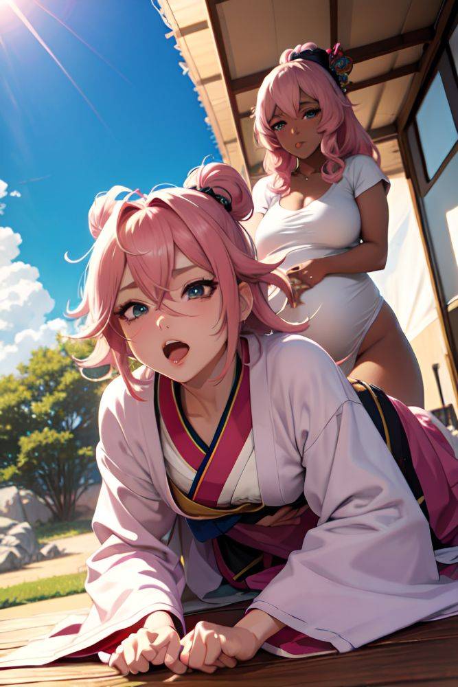 Anime Pregnant Small Tits 80s Age Ahegao Face Pink Hair Messy Hair Style Dark Skin Warm Anime Tent Close Up View Bending Over Geisha 3681737020653841619 - AI Hentai - #main