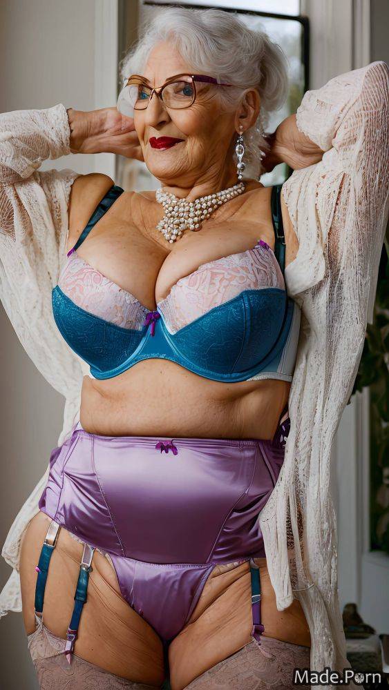 Gigantic boobs thong jewish earrings bra playful lingerie AI porn - #main