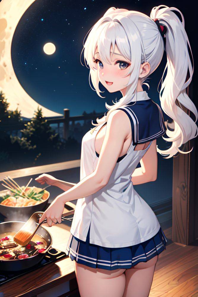 Anime Busty Small Tits 18 Age Orgasm Face White Hair Pigtails Hair Style Light Skin Warm Anime Moon Back View Cooking Schoolgirl 3677226018074839546 - AI Hentai - #main