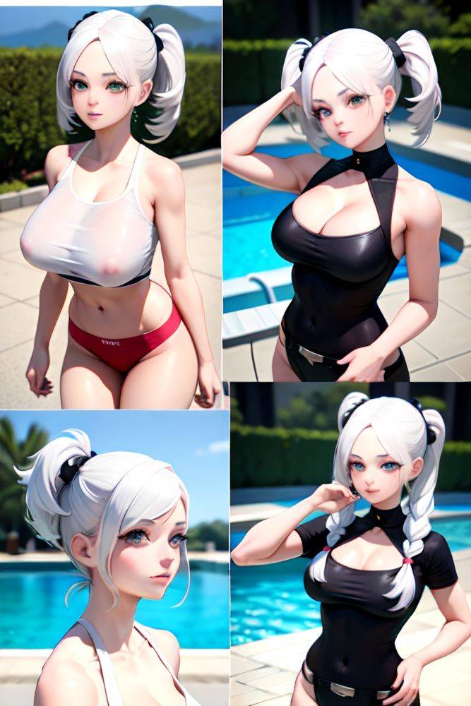 Anime Skinny Huge Boobs 50s Age Shocked Face White Hair Pigtails Hair Style Light Skin 3d Pool Close Up View Jumping Goth 3677407695193785008 - AI Hentai - #main