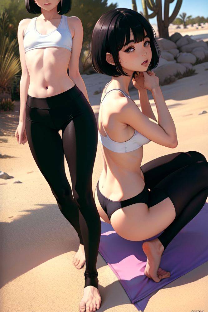 Anime Skinny Small Tits 80s Age Ahegao Face Black Hair Bobcut Hair Style Light Skin Film Photo Desert Back View Yoga Stockings 3677473408170741590 - AI Hentai - #main