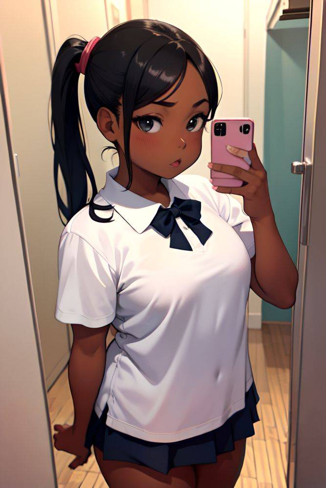 Anime Chubby Small Tits 30s Age Serious Face Black Hair Ponytail Hair Style Dark Skin Mirror Selfie Changing Room Front View Cumshot Schoolgirl 3677539121154383350 - AI Hentai - #main