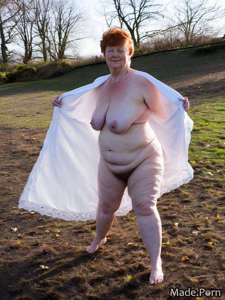 Indifferent look fairer skin barefoot ginger woman transparent big ass AI porn - #main
