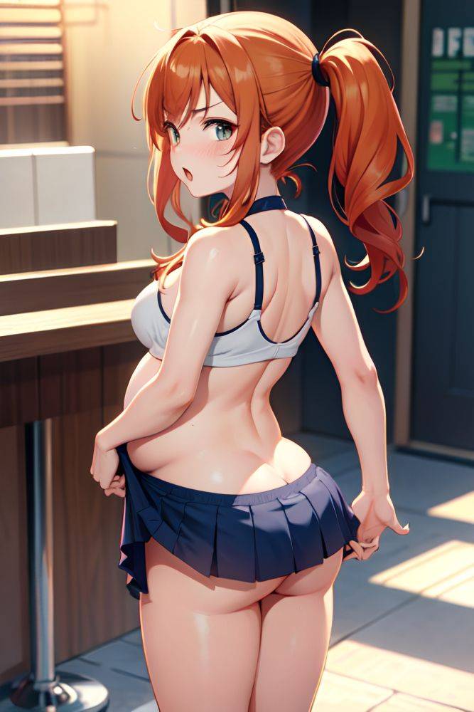 Anime Pregnant Small Tits 40s Age Angry Face Ginger Pigtails Hair Style Light Skin Warm Anime Strip Club Back View Yoga Mini Skirt 3677964322475463474 - AI Hentai - #main