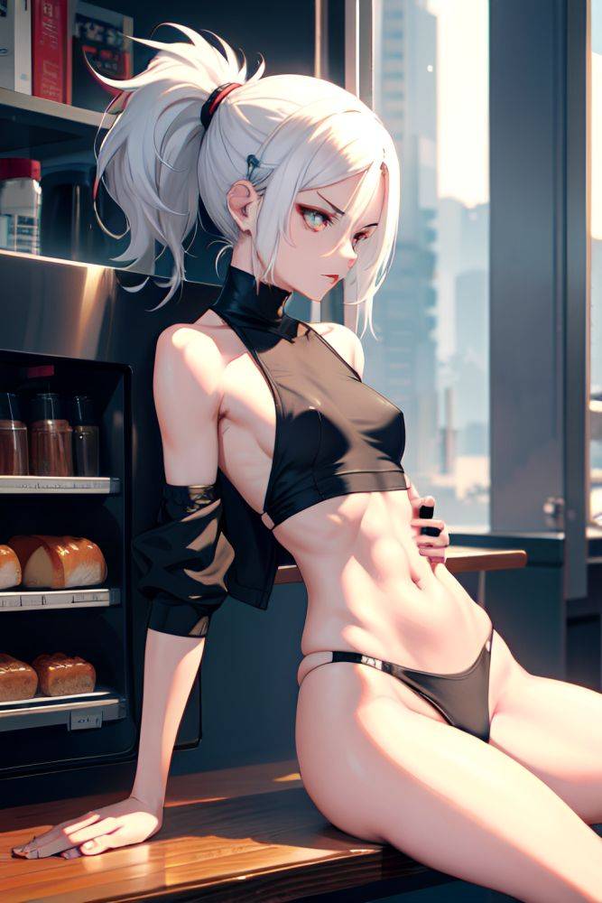 Anime Skinny Small Tits 30s Age Angry Face White Hair Ponytail Hair Style Light Skin Cyberpunk Cafe Side View Spreading Legs Schoolgirl 3682011469067192692 - AI Hentai - #main