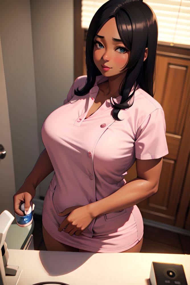 Anime Chubby Small Tits 70s Age Seductive Face Black Hair Straight Hair Style Dark Skin 3d Bathroom Close Up View Gaming Nurse 3684036975564842843 - AI Hentai - #main