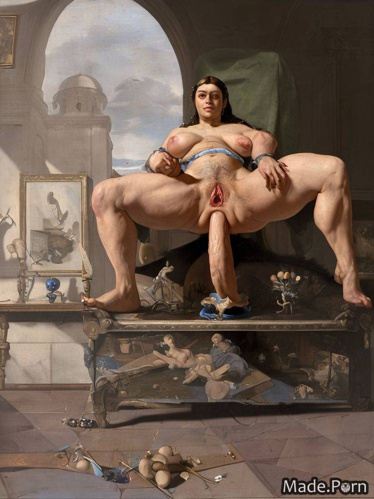 Saggy tits anal gape lipstick chubby 40 sitting bodybuilder AI porn - #main