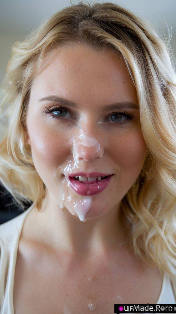 Fuchsia arched eyebrow stripper italian facial smile woman AI porn - #main