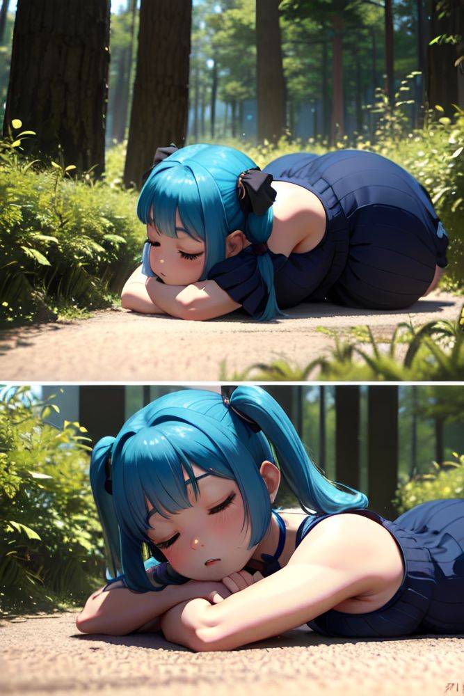 Anime Chubby Small Tits 70s Age Seductive Face Blue Hair Pigtails Hair Style Dark Skin 3d Forest Side View Sleeping Goth 3682166087891640016 - AI Hentai - #main