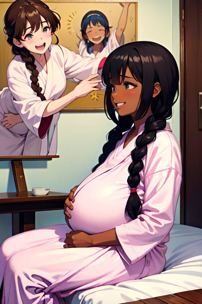 Anime Pregnant Small Tits 80s Age Laughing Face Brunette Braided Hair Style Dark Skin Painting Snow Side View Massage Bathrobe 3682216340534224532 - AI Hentai - #main