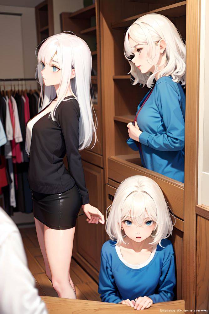 Anime Skinny Small Tits 40s Age Orgasm Face White Hair Messy Hair Style Light Skin Vintage Changing Room Side View Plank Teacher 3685440140349614624 - AI Hentai - #main