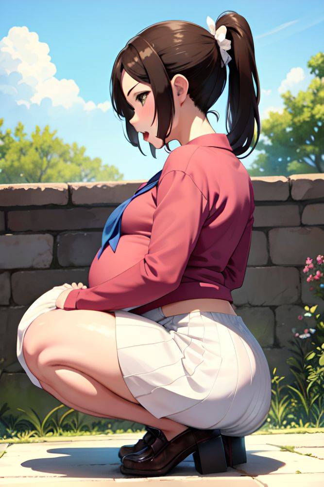 Anime Pregnant Small Tits 30s Age Orgasm Face Brunette Ponytail Hair Style Light Skin Watercolor Wedding Back View Squatting Schoolgirl 3685911727689127770 - AI Hentai - #main