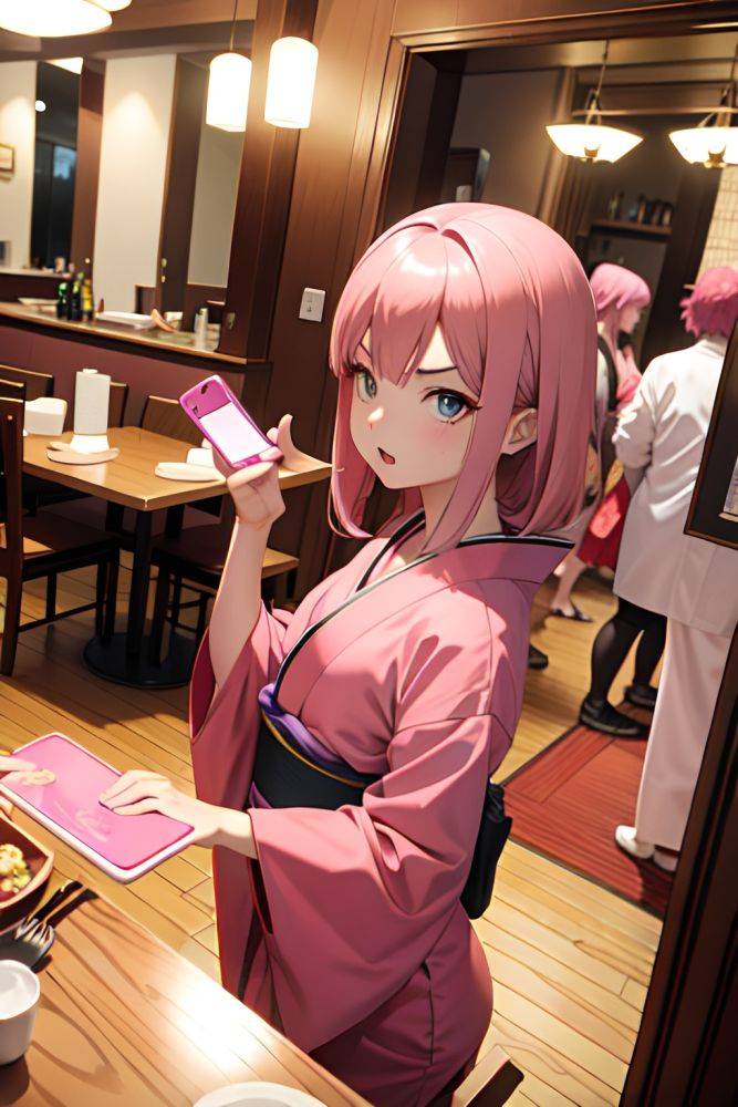 Anime Busty Small Tits 40s Age Angry Face Pink Hair Straight Hair Style Light Skin Mirror Selfie Restaurant Side View Spreading Legs Kimono 3685938787048054944 - AI Hentai - #main