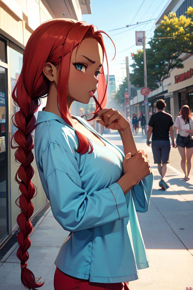Anime Busty Small Tits 40s Age Angry Face Ginger Braided Hair Style Dark Skin Painting Mall Side View Cumshot Pajamas 3686000634577841848 - AI Hentai - #main