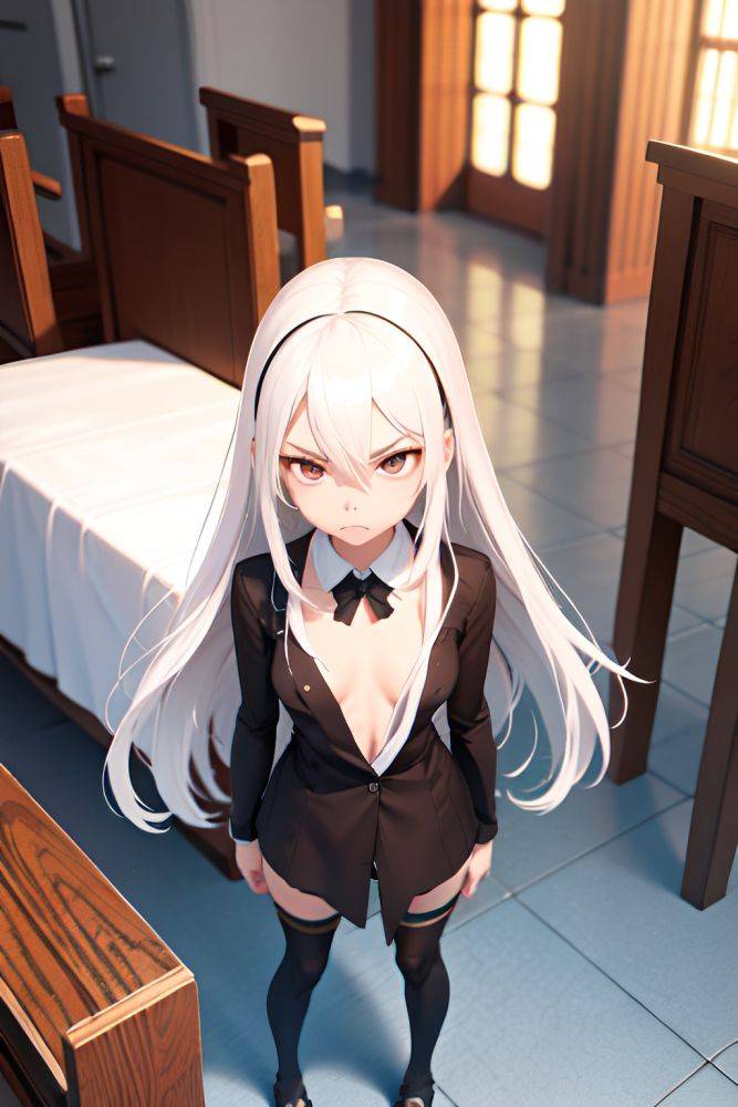 Anime Skinny Small Tits 30s Age Angry Face White Hair Straight Hair Style Light Skin 3d Church Close Up View T Pose Stockings 3686425837104753457 - AI Hentai - #main