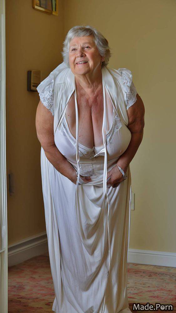 Wedding saggy tits white hair bbw caucasian vintage indoors AI porn - #main