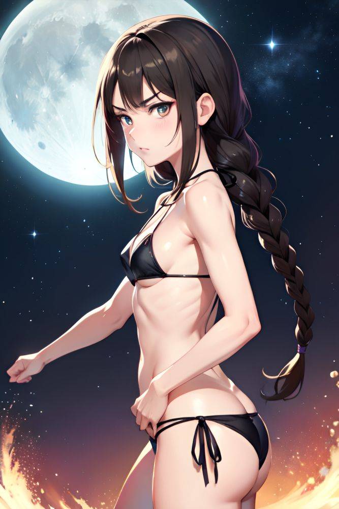 Anime Skinny Small Tits 20s Age Angry Face Brunette Braided Hair Style Light Skin Dark Fantasy Moon Side View Cumshot Bikini 3687577747814982649 - AI Hentai - #main