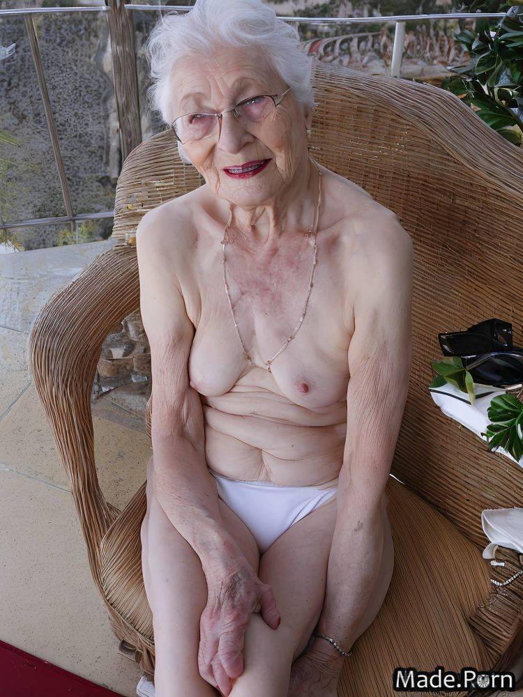 Woman fairer skin white small tits 90 white hair photo AI porn - #main