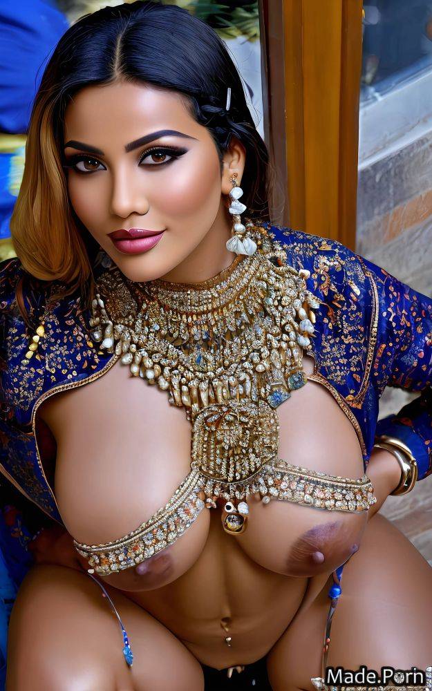 Smile made squatting lipstick bracelet jewelry woman AI porn - #main