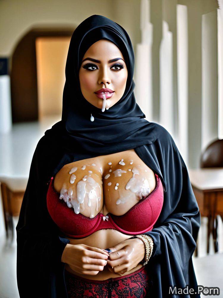 Begging ahegao flashing tits hijab secretary arabic crawling AI porn - #main