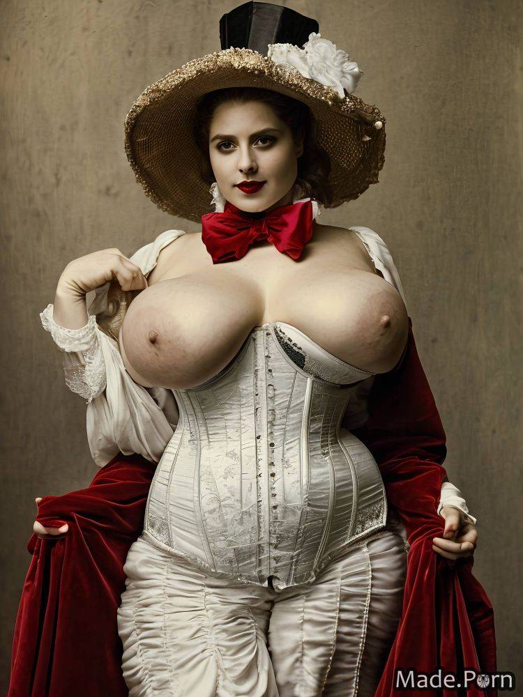 Close up saggy tits big hips victorian woman huge boobs thighs AI porn - #main