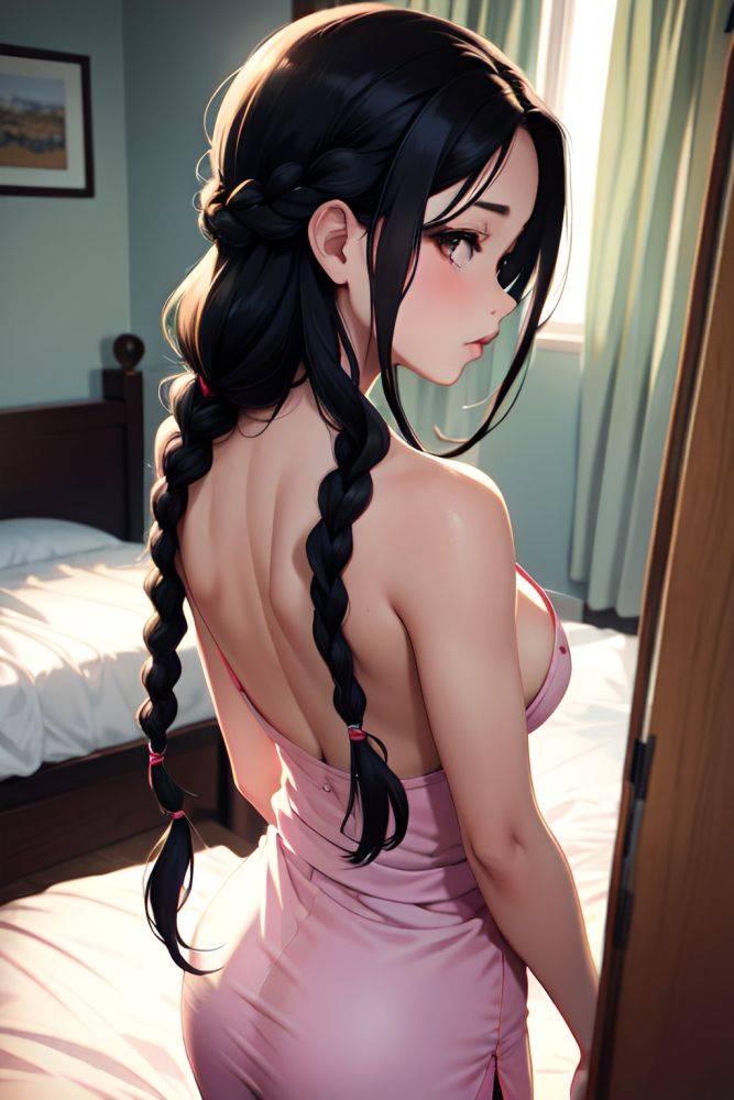 Anime Busty Small Tits 20s Age Pouting Lips Face Black Hair Braided Hair Style Light Skin Film Photo Bedroom Back View Cumshot Nurse 3690322233385240479 - AI Hentai - #main