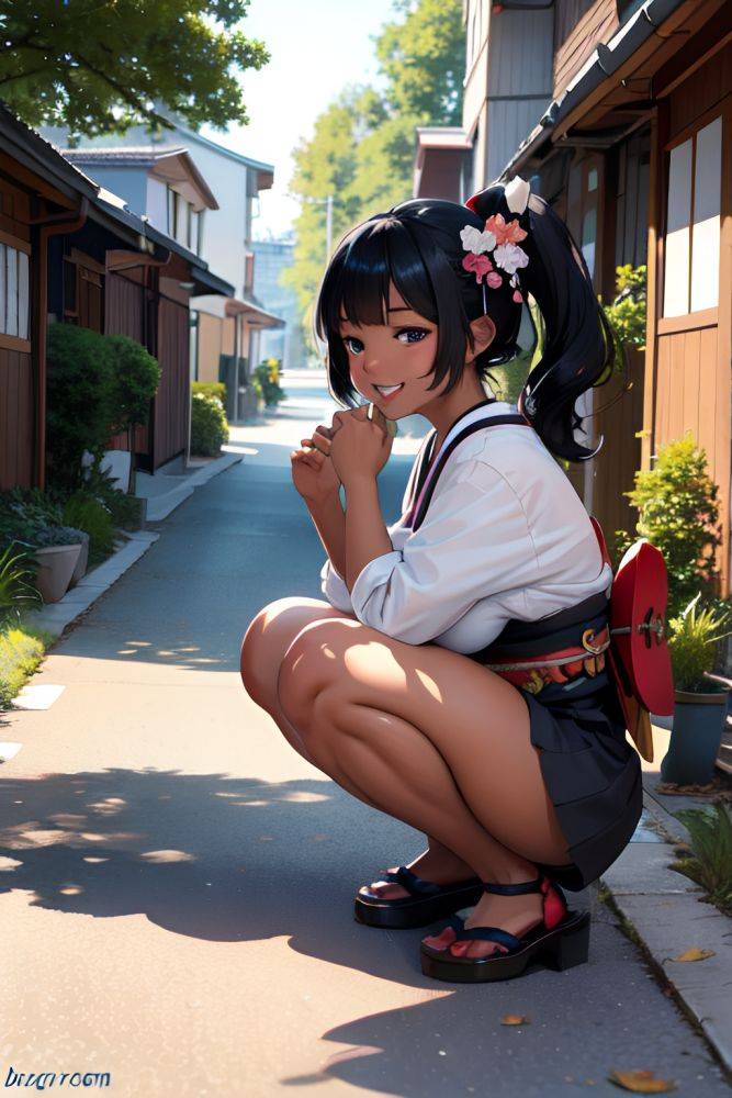 Anime Chubby Small Tits 18 Age Laughing Face Black Hair Pixie Hair Style Dark Skin Painting Car Front View Spreading Legs Geisha 3690415004851561076 - AI Hentai - #main