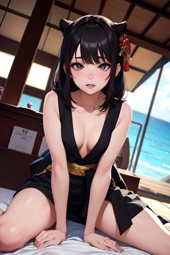 Anime Skinny Small Tits 18 Age Ahegao Face Brunette Bangs Hair Style Light Skin Charcoal Yacht Close Up View Straddling Geisha 3690542565209838848 - AI Hentai - #main