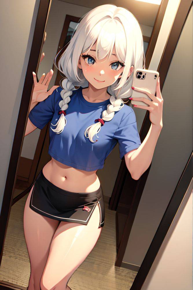 Anime Skinny Small Tits 70s Age Happy Face White Hair Braided Hair Style Dark Skin Mirror Selfie Strip Club Close Up View Yoga Mini Skirt 3690585085386615553 - AI Hentai - #main