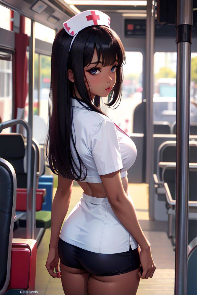 Anime Busty Small Tits 60s Age Pouting Lips Face Brunette Bangs Hair Style Dark Skin Cyberpunk Bus Back View Cumshot Nurse 3690619874622141467 - AI Hentai - #main