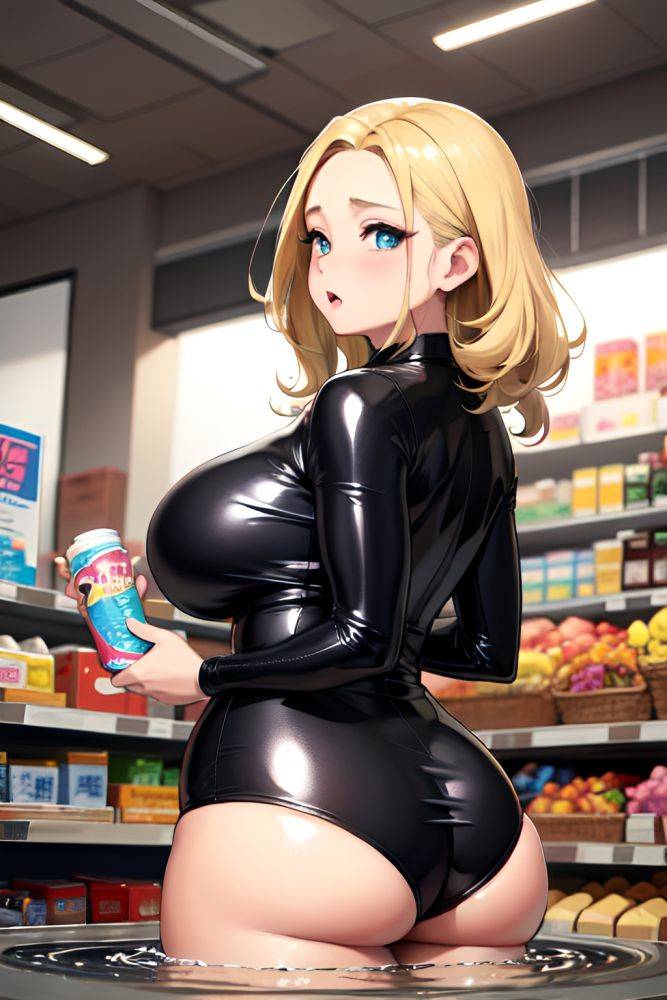 Anime Chubby Huge Boobs 18 Age Shocked Face Blonde Slicked Hair Style Dark Skin Charcoal Grocery Back View Bathing Latex 3691420027020628950 - AI Hentai - #main