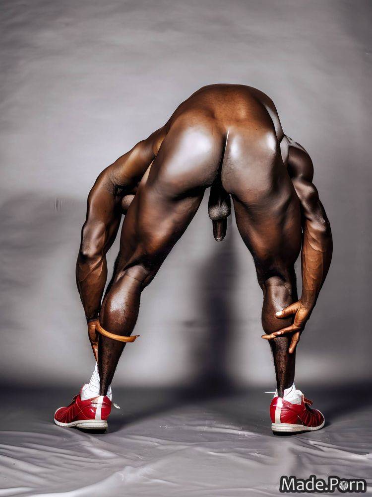 Bodybuilder athlete gay athlete photo african american close up AI porn - #main