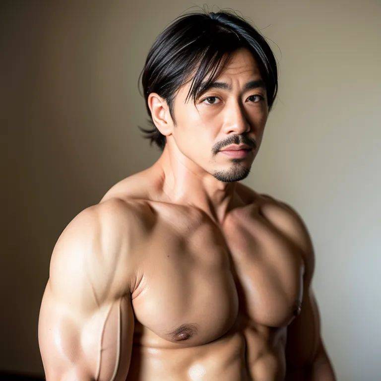 , japanese,manly man,twenties,(RAW photo, best quality, masterpiece:1.1), (realistic, photo-realistic:1.2), ultra-detailed, ultra high res, physically-based rendering,(adult:1.5) - #main