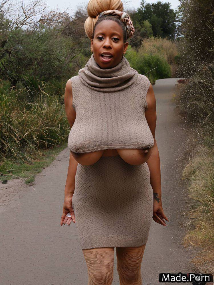 Big tits saggy tits huge boobs nipples knitted nude corset AI porn - #main