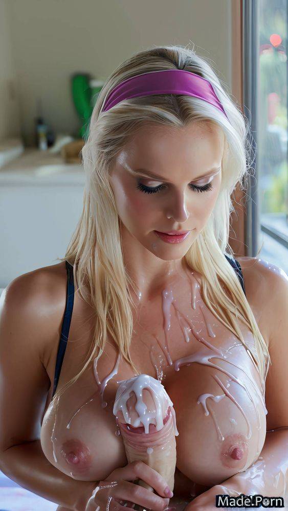 Huge boobs bukkake big cock blonde busty lime hairband AI porn - #main