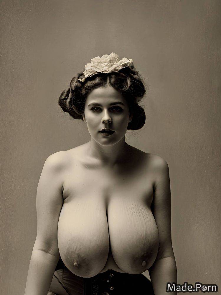 Saggy tits made huge boobs nipples big hips woman fat AI porn - #main