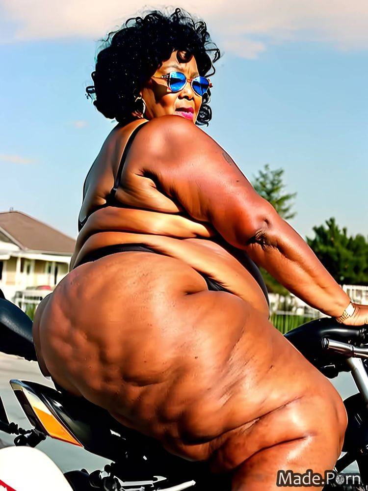 Sunglasses cinematic sitting street short ssbbw big ass AI porn - #main