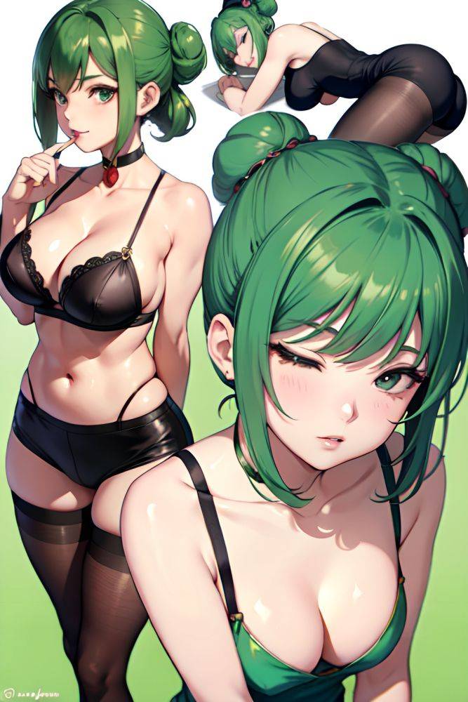 Anime Busty Small Tits 60s Age Seductive Face Green Hair Hair Bun Hair Style Light Skin Vintage Gym Side View Sleeping Stockings 3688791507212143922 - AI Hentai - #main