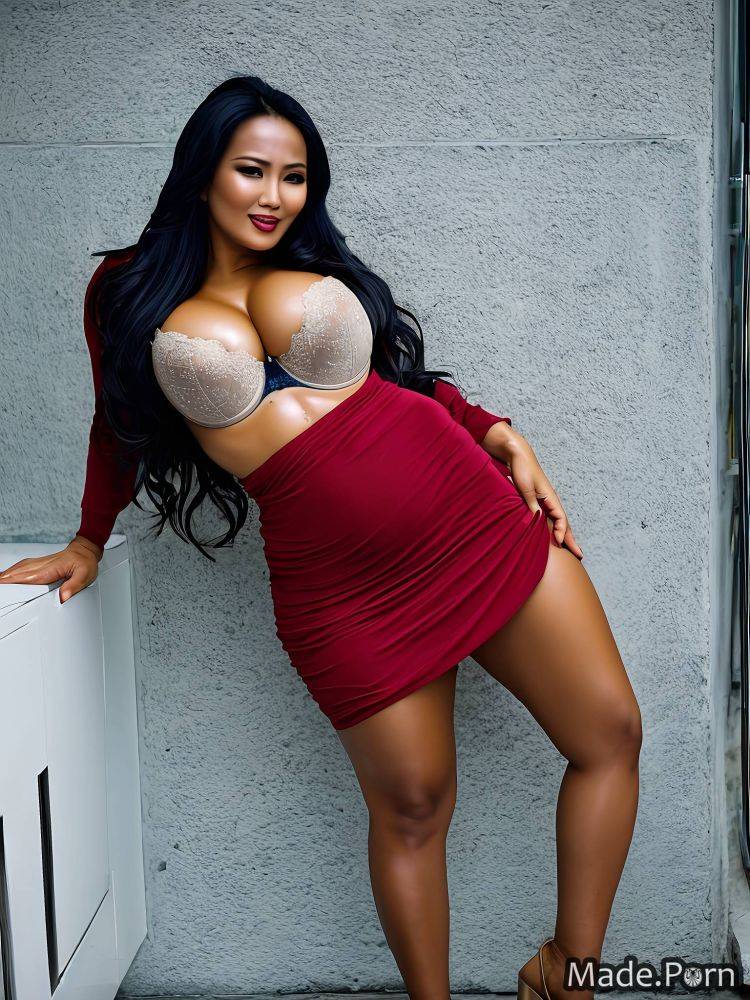Flashing busty real eyebrow woman 40 chubby huge boobs AI porn - #main