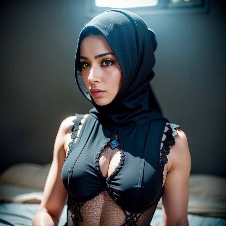 , Arabs,woman,thirties,(RAW photo, best quality, masterpiece:1.1), (realistic, photo-realistic:1.2), ultra-detailed, ultra high res, physically-based rendering,niqab,(adult:1.5) - #main
