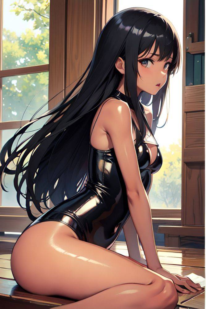 Anime Skinny Small Tits 18 Age Shocked Face Black Hair Straight Hair Style Dark Skin Watercolor Church Side View Plank Latex 3689309480102226944 - AI Hentai - #main