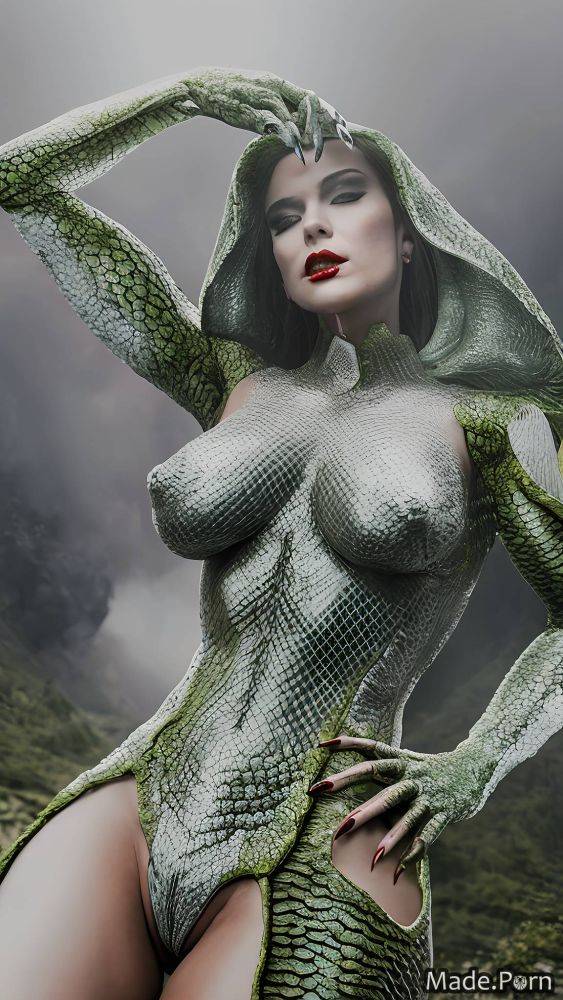 Alien planet chubby nude long fingernails dark fantasy vivid fish scales AI porn - #main